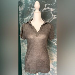 Sheer, 2 button shirt